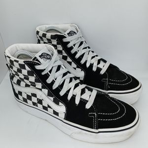 Vans Checkerboard High Top Suede Shoes 500714 Women's Size 7